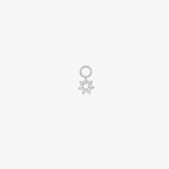 Halo Gem Hoop Charm (Single) - Flaire & Co.