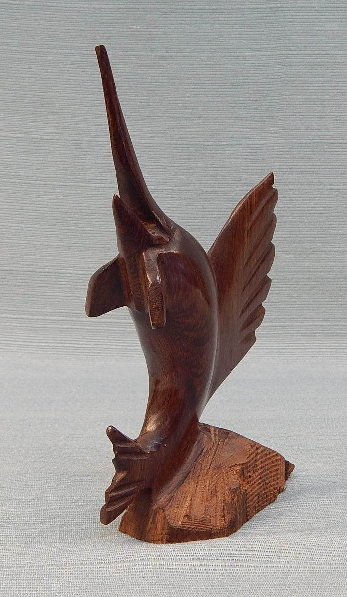Hand-Carved Wood Sailfish