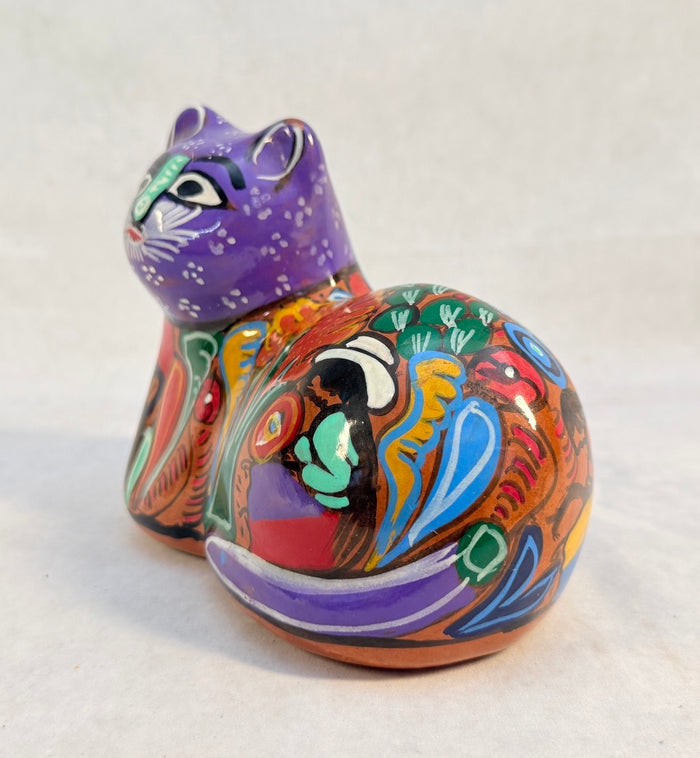 Hand-Painted Mexican Talavera Cat