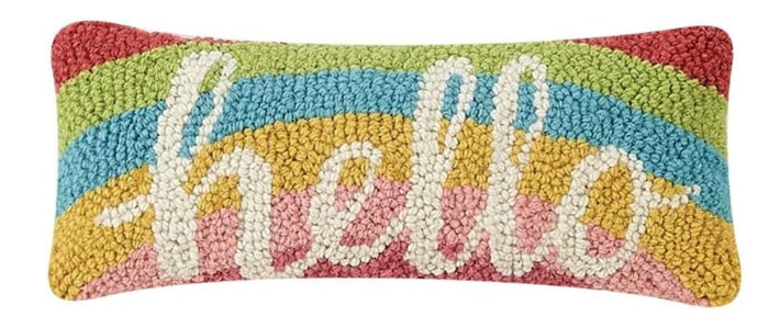 Hello Mini Hook Pillow - The Riviera Towel Company