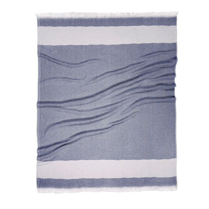 Herringbone Throw Blanket - The Riviera Towel Company