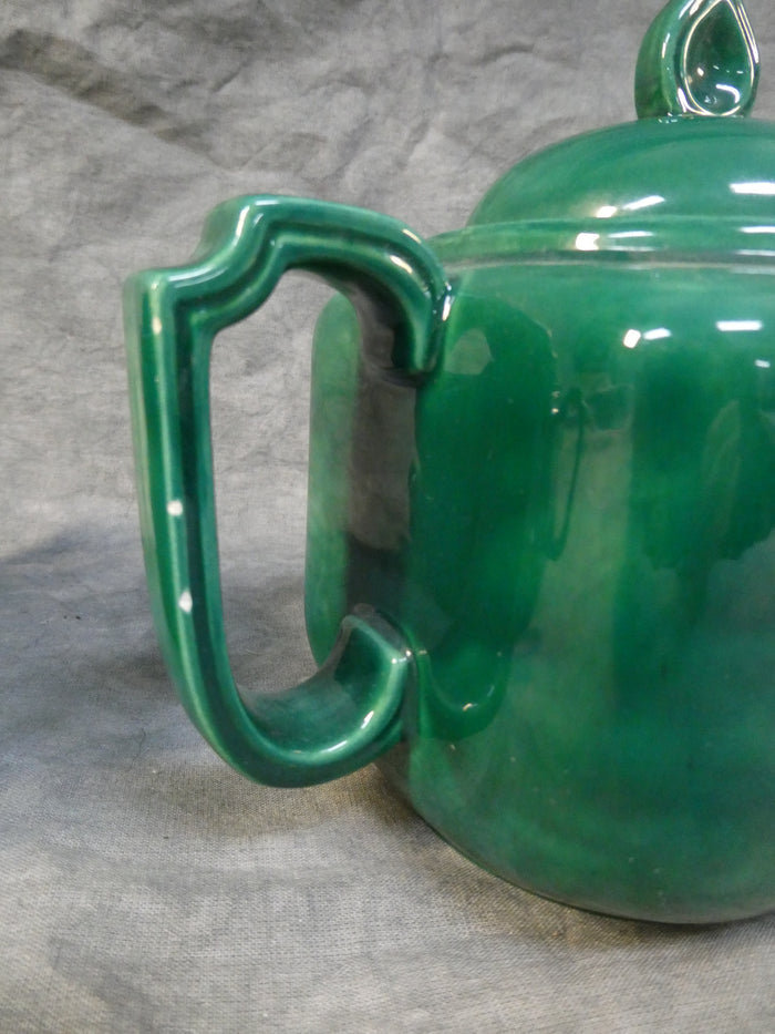 Holland Mold Green with Gold Wheat Teapot Set - 3 Pieces