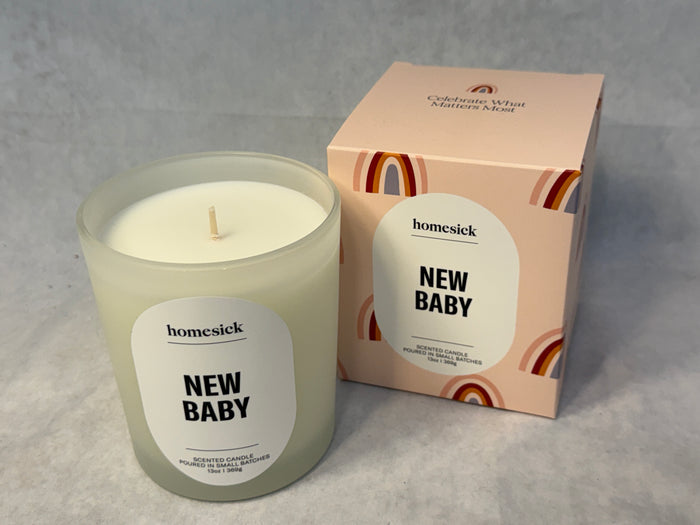 Homesick New Baby 13 oz. Scented Candle - Brand New!