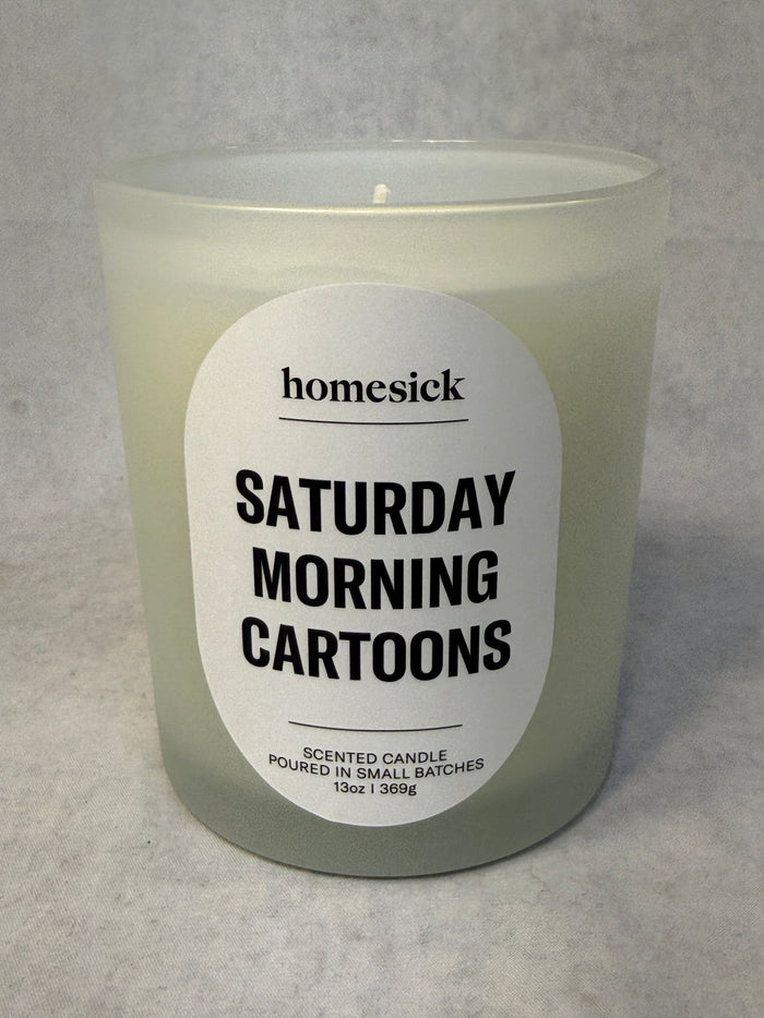 Homesick Saturday Morning Cartoons 13 oz. Scented Candle - Brand New!