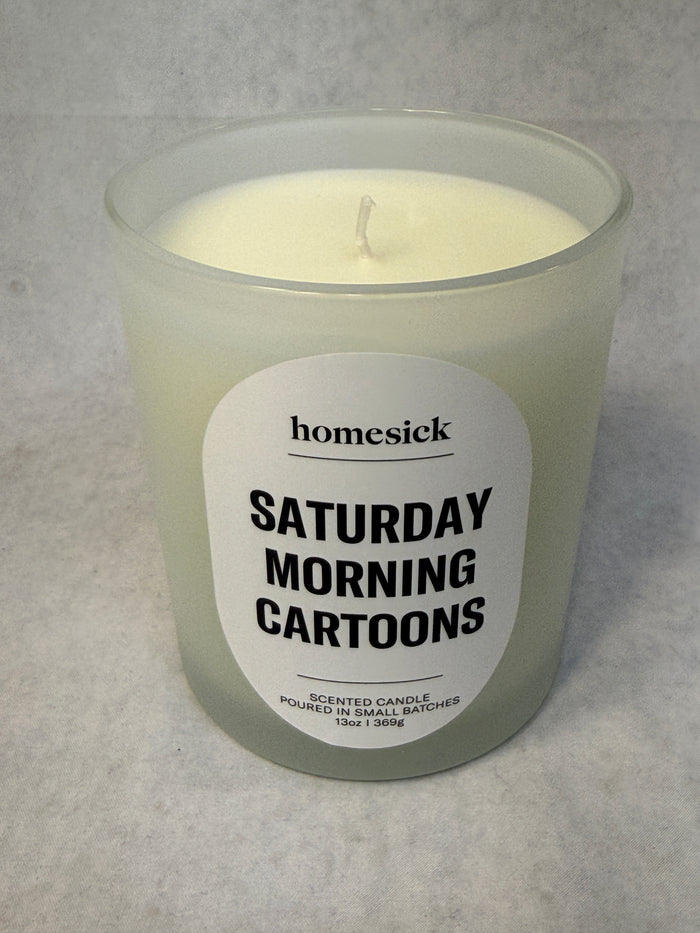 Homesick Saturday Morning Cartoons 13 oz. Scented Candle - Brand New!