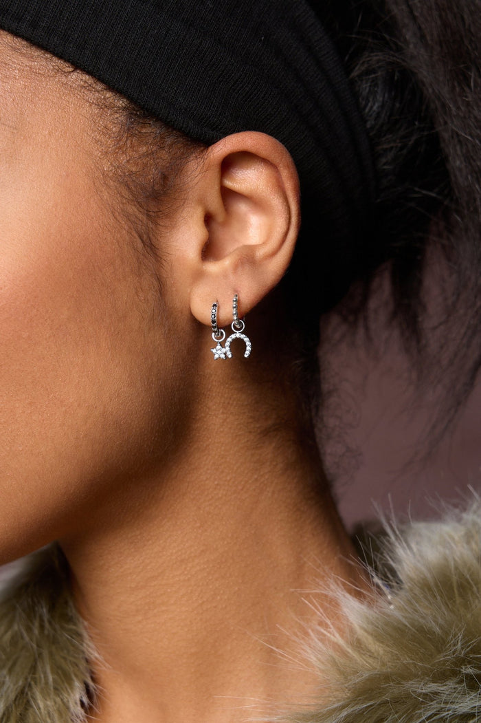 Star Pave Hoop Charm (Single) - Flaire & Co.