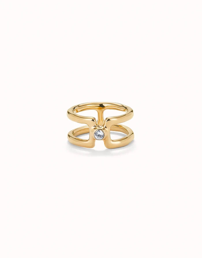 Indomable Topaz Double Ring