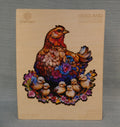Jigfoxy Wooden Hens and Chicks 180 Piece Puzzle (Missing 1 Edge Piece)