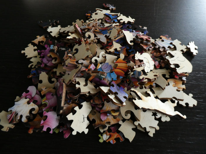 Jigfoxy Wooden Hens and Chicks 180 Piece Puzzle (Missing 1 Edge Piece)