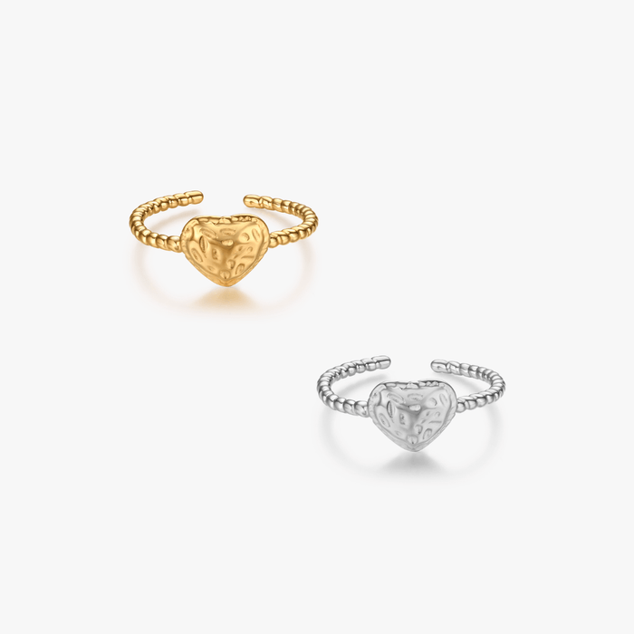 Kiri Adjustable Heart Ring - Flaire & Co.