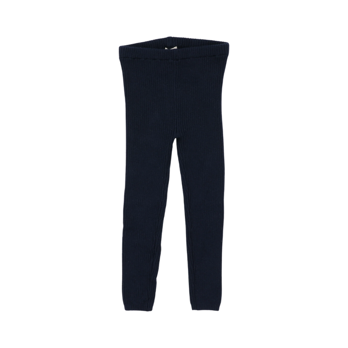 Knit Leggings - Navy