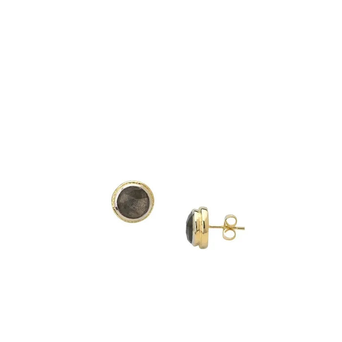 Labradorite Stud Earrings - The Riviera Towel Company