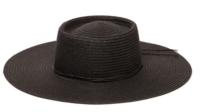 Large Brim Oval Crown Boater - The Riviera Towel Company
