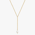 Lariat Pearl Necklace - Flaire & Co.