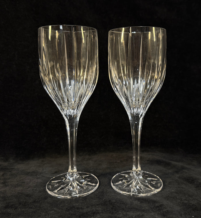 Lenox Starlight Crystal 9" Water Goblets - Lot of 2