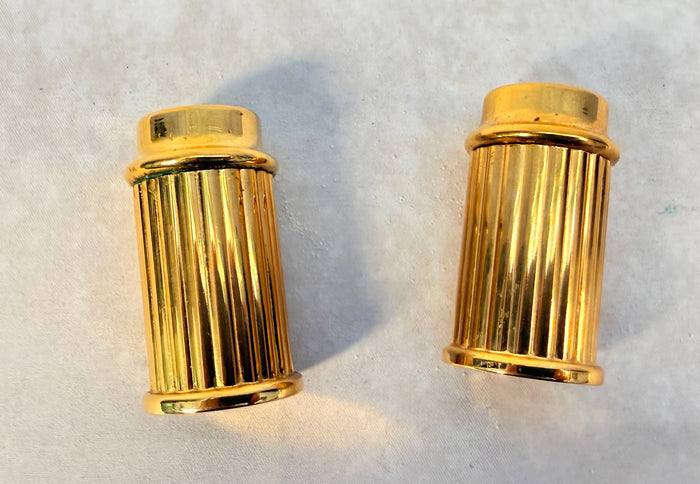 L'Heure d'Or Brass Salt and Pepper Shakers