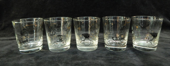 Libbey Carriages Rocks Glasses - Set of 5