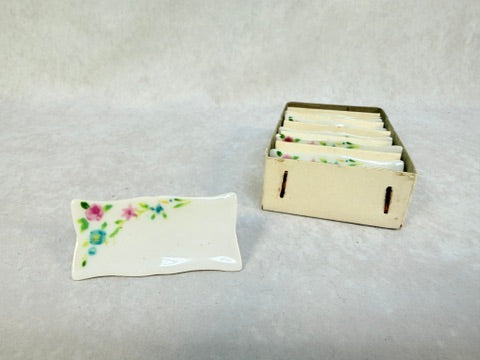 Lillian Vernon Porcelain Place Cards Name Plates for Dining Table - Two Sets of 6