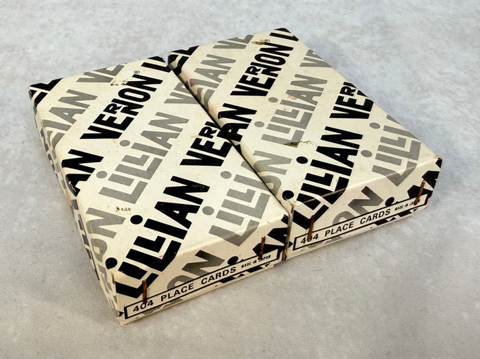 Lillian Vernon Porcelain Place Cards Name Plates for Dining Table - Two Sets of 6