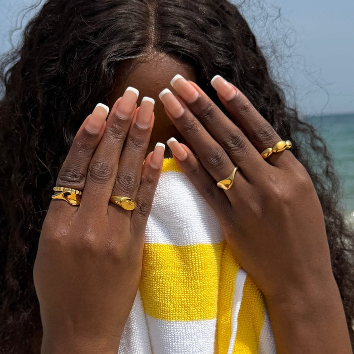 Bold Pebble Ring - Flaire & Co.