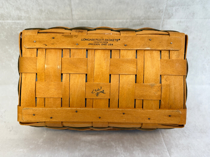 Longaberger 1997 Rectangular Serving Basket with Liners