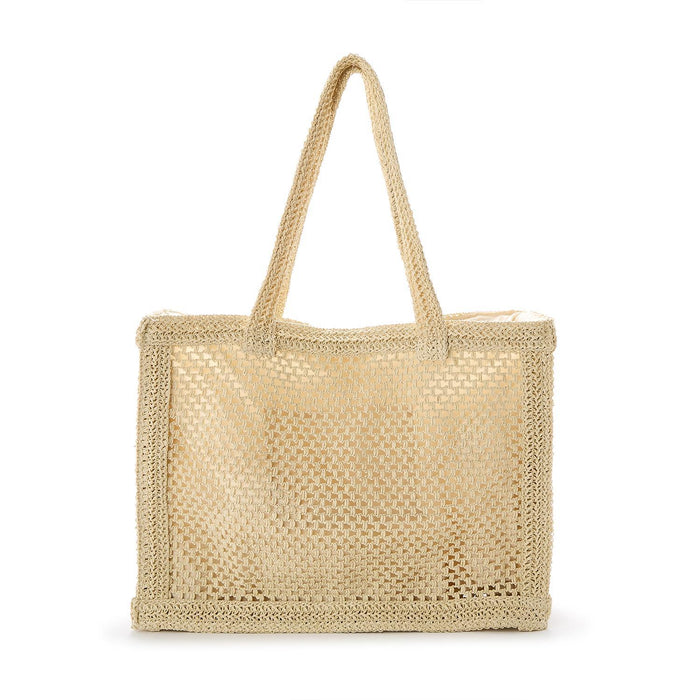 Low Key Raffia Tote