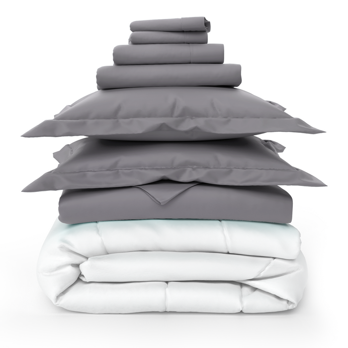 Luxury Sheets, Duvet Cover & Comforter Bed Set Bundle