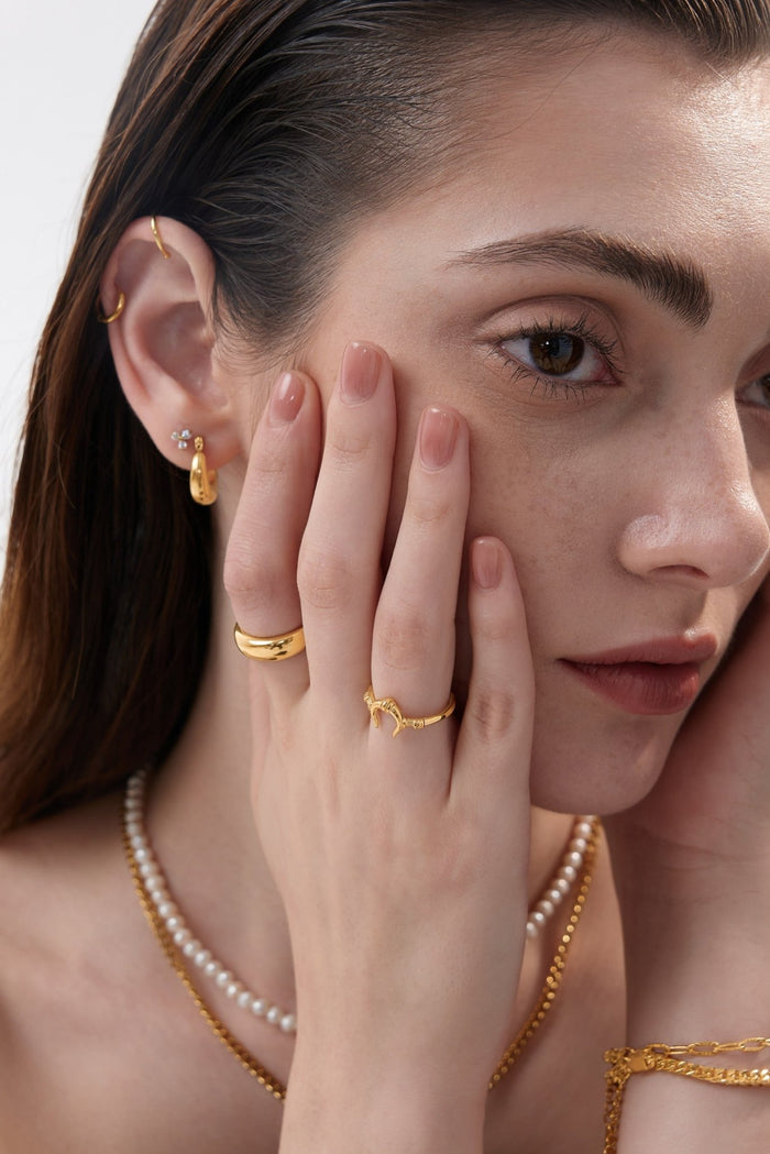 Lyre Ring (Greek Inspired Collection) - Flaire & Co.