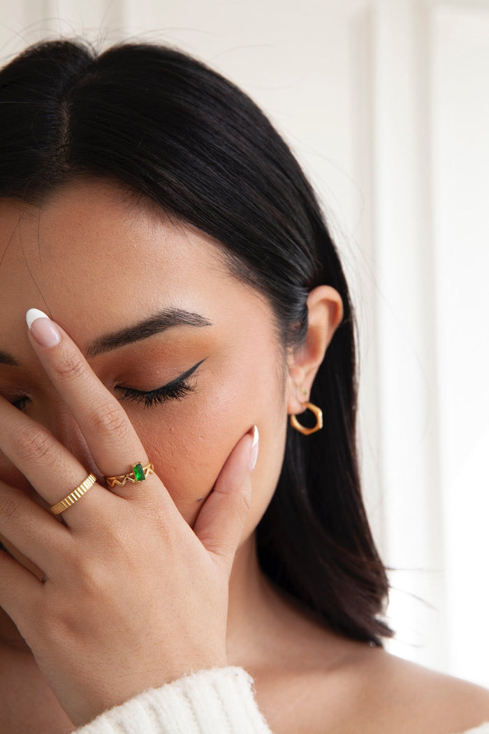 Making Waves Gold Ring - Flaire & Co.