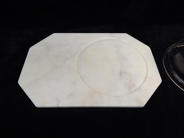 Marble Board with Glass Cloche