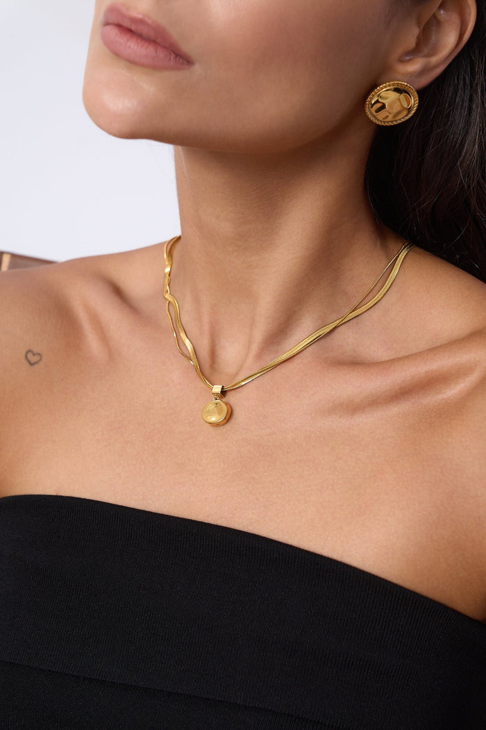Maren Molten Drop Necklace - Flaire & Co.