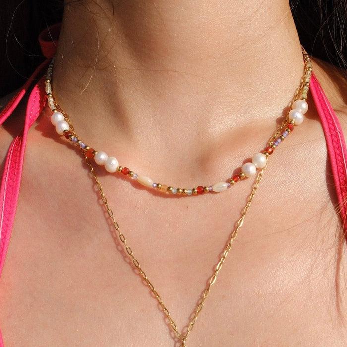Maris Beaded Necklace - Flaire & Co.