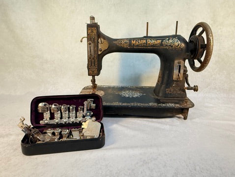 Mason Rotary 2010 Manual Sewing Machine for Parts or Restoration - RARE!