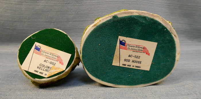 Maurice Wideman American Collection Well House and Sod House Figurines