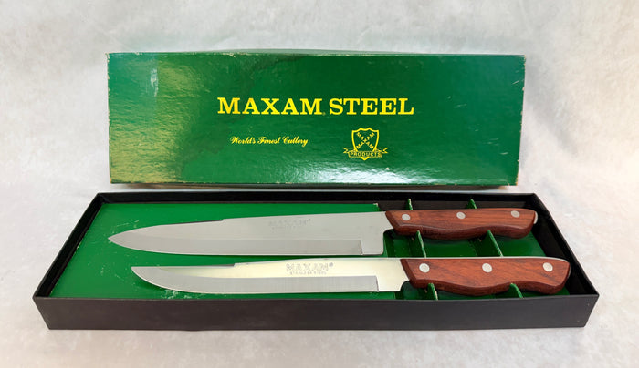 Maxam Stainless Steel Knife Set Japan - Like New!