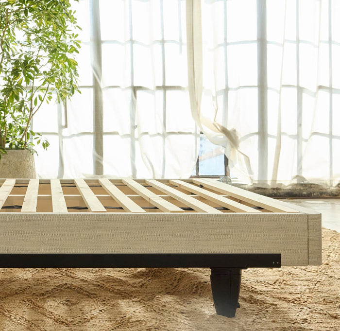 Avocado Green Mattress Metal Bed Frame Rails Easy Assembly
