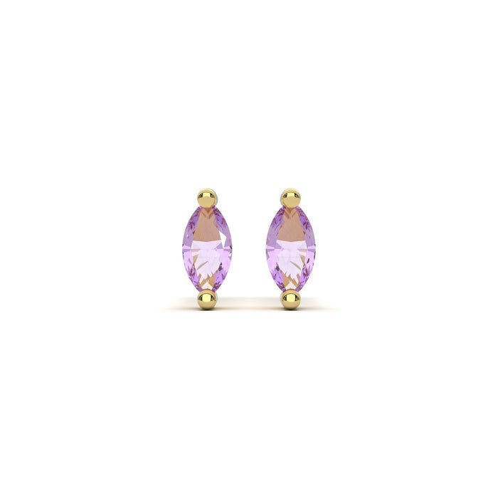Micro Marquise Studs in Gold - Flaire & Co.