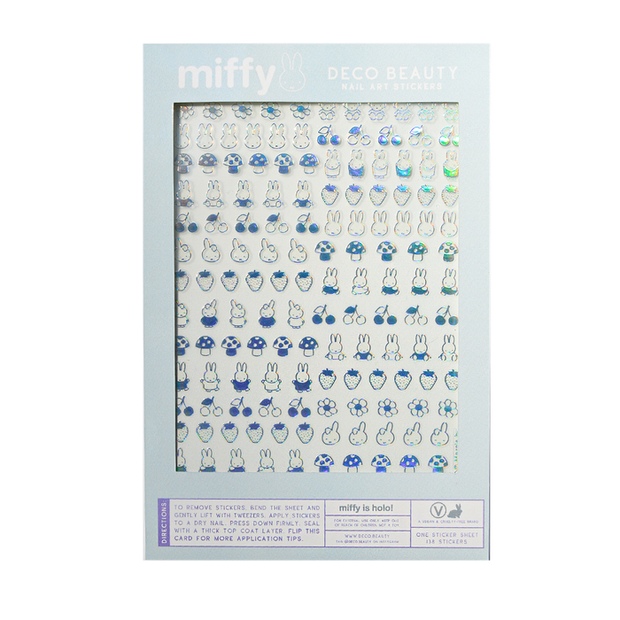 Deco Beauty 'Miffy is Holo!' sticker sheet flat lay on white background