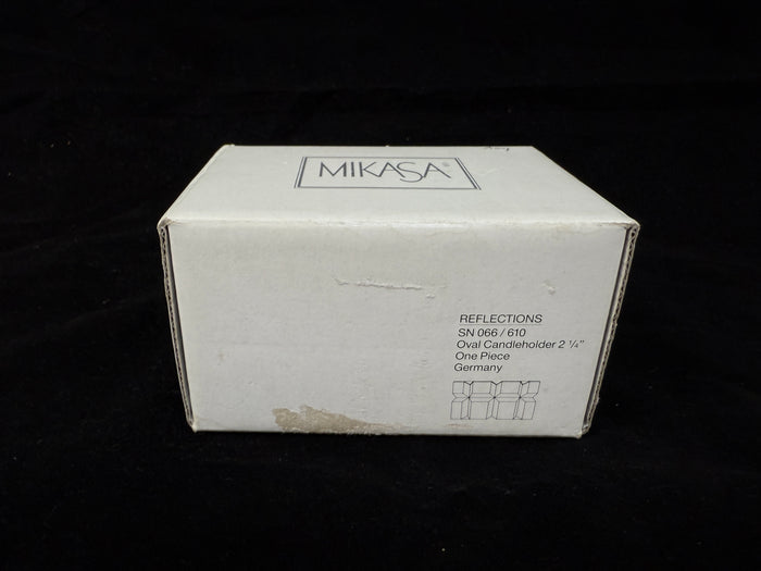 Mikasa Reflections Oval Candleholder 2 1/4"