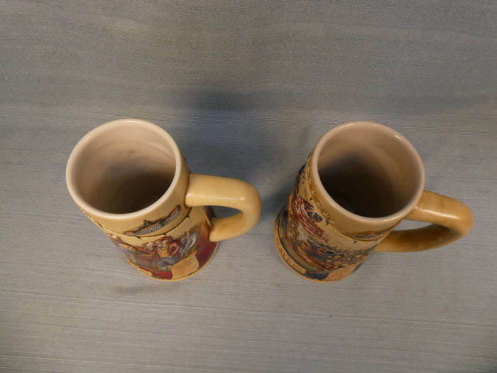 Miller Brewing Birth of a Nation Collection Steins - Lot of 2