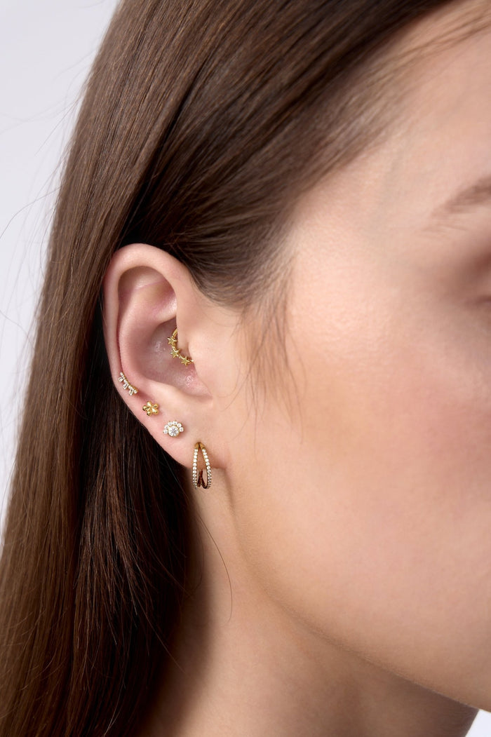 Double Loop Titanium Hoop (Single) - Flaire & Co.