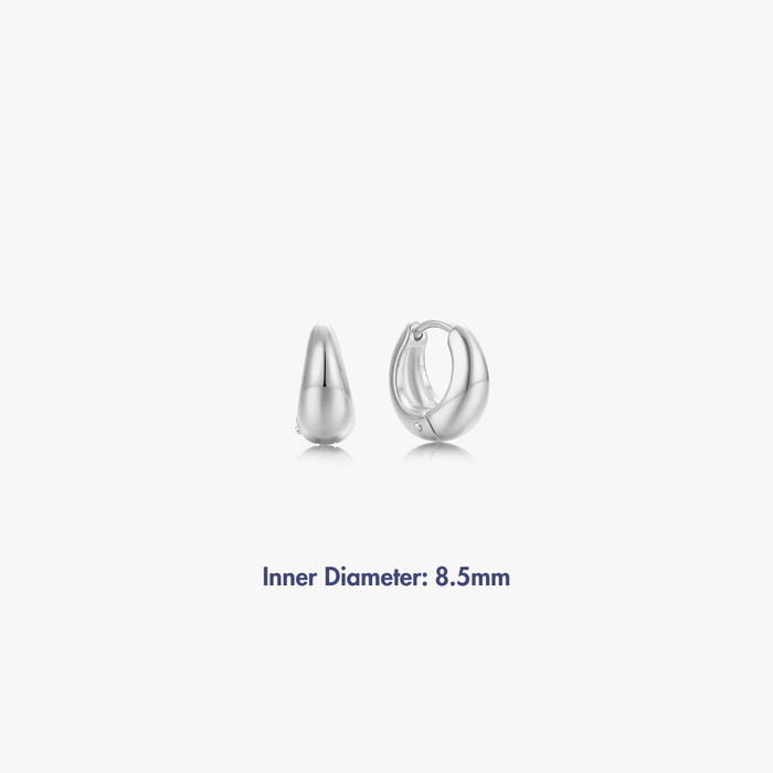 Silver / Small (8.5mm)