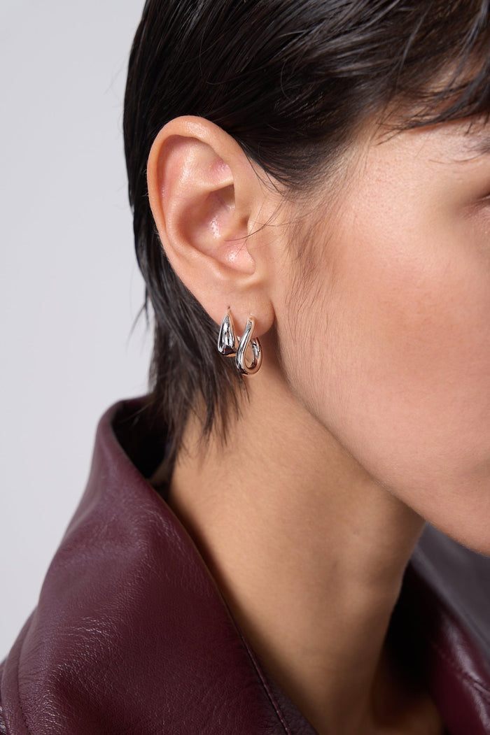 Bethany Organic Shape Hoops - Flaire & Co.