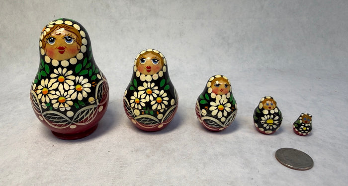 Miniature 5 Piece Matryoshka