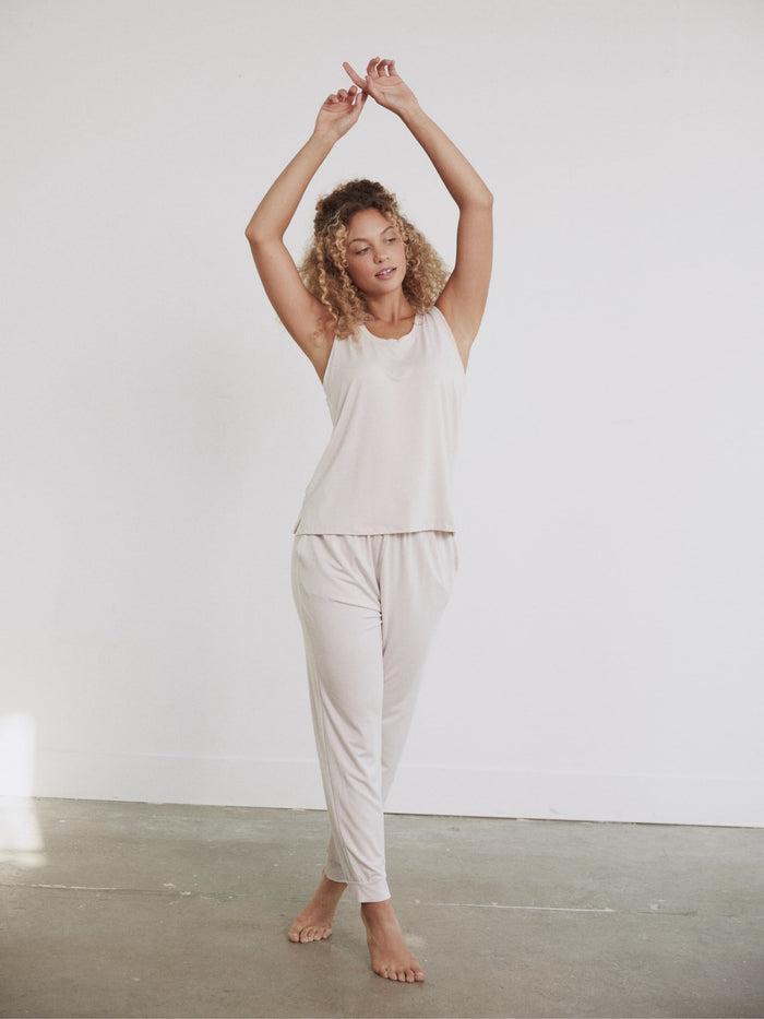 Modal Pajama Pant by Hass color bone