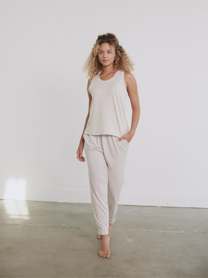 Modal Pajama Pant by Hass color bone