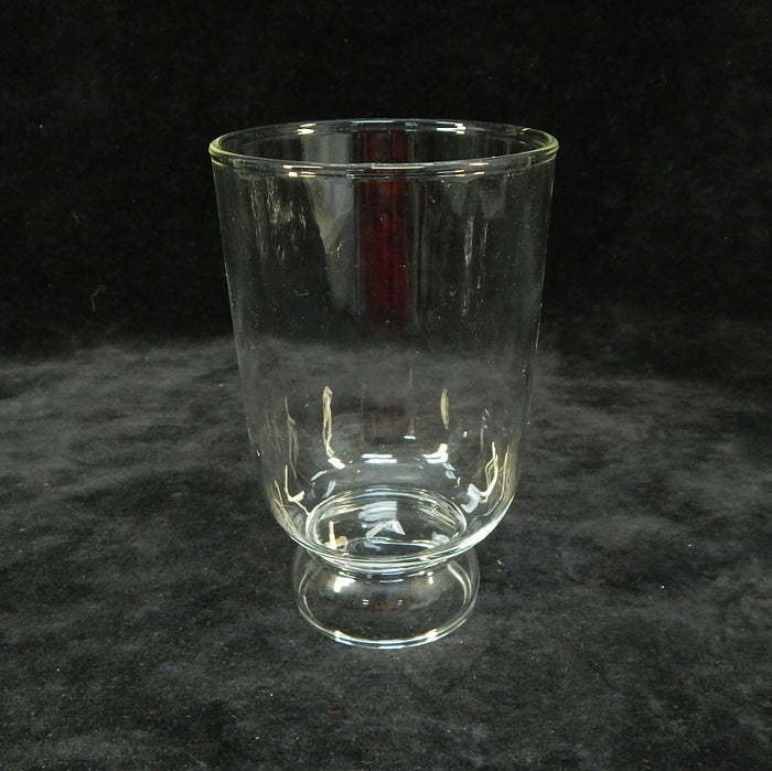 Modern Footed Clear 5" Drinking Glasses - Lot of 6