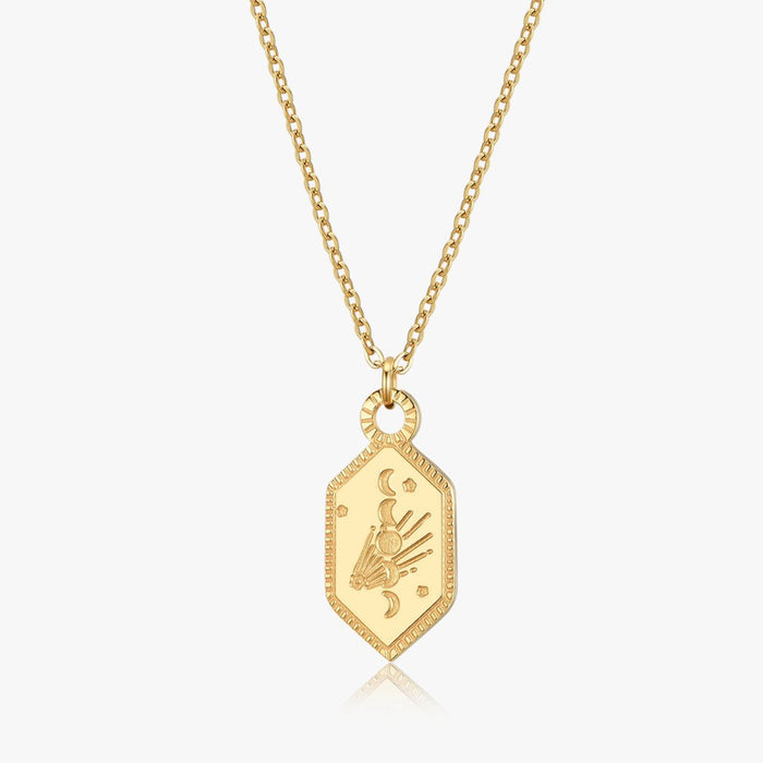 Moon Phases Necklace in Gold - Flaire & Co.