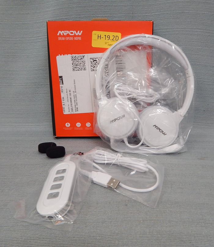 MPOW Wired Computer Headset with Microphone MPBH125AW - Brand New!