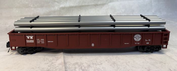 MTH Western Maryland 54450 Gondola Car w/Pipe Load 20-98903